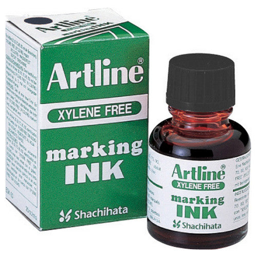 Artline ESK-20 permanent marker refill ink 20cc black bottle with eye dropper