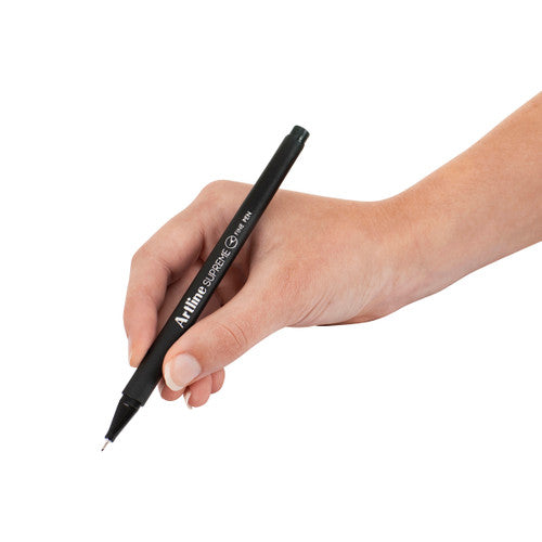 Artline Supreme Fineliner Pen 0.4mm Black Box of 12