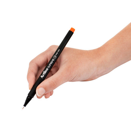 Artline Supreme Fineliner Pen 0.4mm Orange Box of 12
