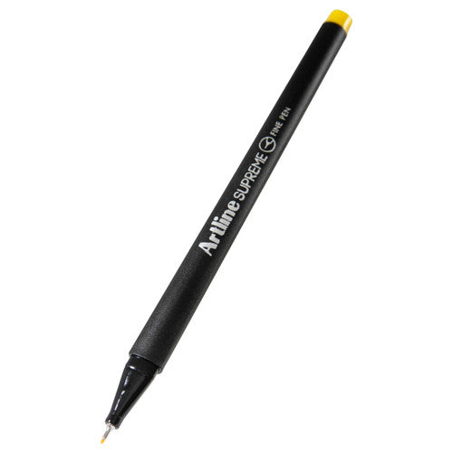 Artline Supreme Fineliner Pen 0.4mm Yellow Box of 12