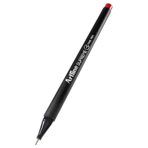 Artline Supreme Fineliner Pen 0.4mm Dark Red Box of 12