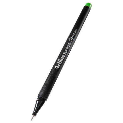 Artline Supreme Fineliner Pen 0.4mm Lime Green Box of 12
