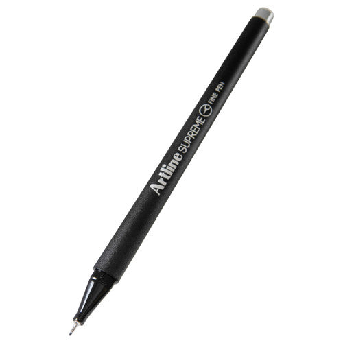Artline Supreme Fineliner Pen 0.4mm Pastel Grey Box of 12