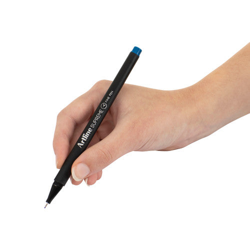 Artline Supreme Fineliner Pen 0.4mm Royal Blue Box of 12
