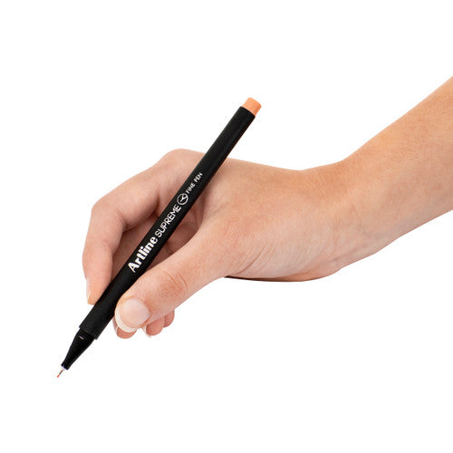Artline Supreme Fineliner Pen 0.4mm Apricot Box of 12
