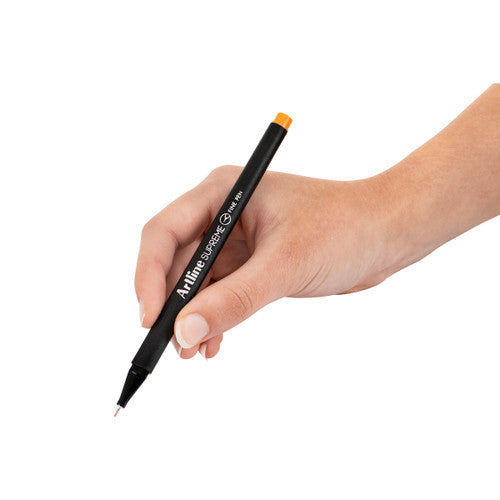 Artline Supreme Fineliner Pen 0.4mm Pastel Orange Box of 12