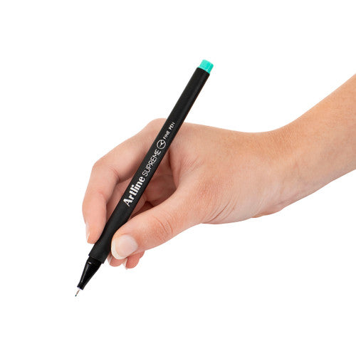 Artline Supreme Fineliner Pen 0.4mm Light Turquoise Box of 12