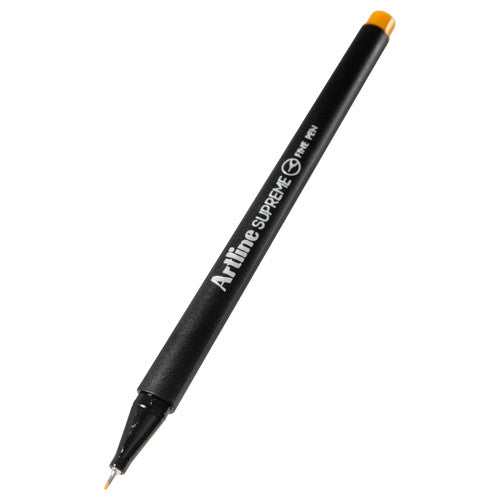 Artline Supreme Fineliner Pen 0.4mm Chrome Yellow Box of 12