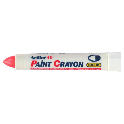 Artline 40 Permanent Paint Crayon Marker Bullet Red Box 12