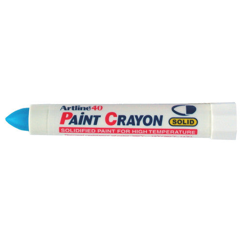 Artline 40 Permanent Paint Crayon Marker Bullet Blue Box 12