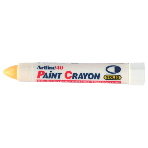 Artline 40 Permanent Paint Crayon Marker Bullet Yellow Box 12