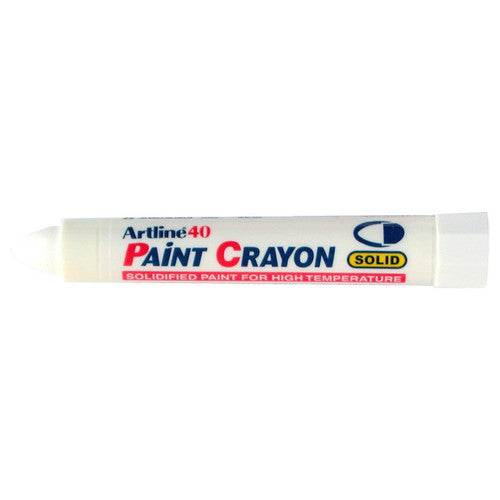 Artline 40 Permanent Paint Crayon Marker Bullet White Box 12