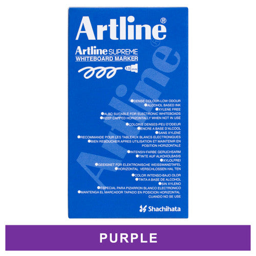 Artline Supreme Whiteboard Marker Purple Box 12