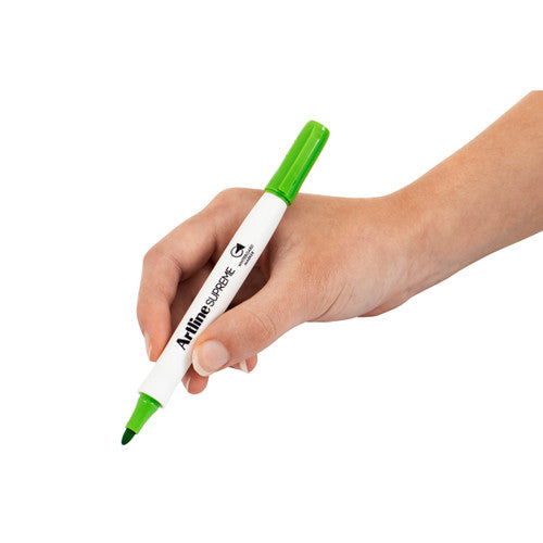 Artline Supreme Whiteboard Marker Lime Green Box 12