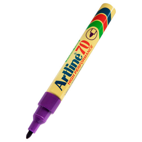 Artline 70 Permanent Marker 1.5mm Bullet Nib Purple Box 12