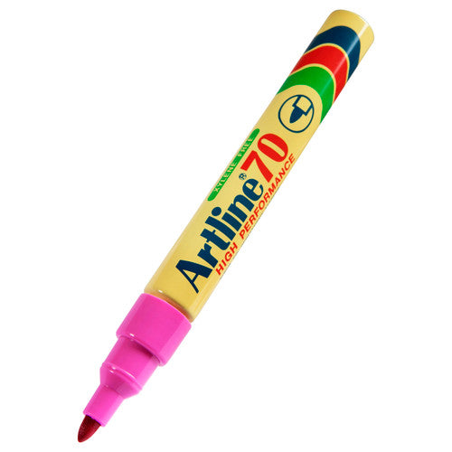 Artline 70 Permanent Marker 1.5mm Bullet Nib Pink Box 12