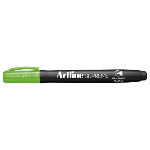 Artline Supreme Permanent Marker Lime Green Box 12