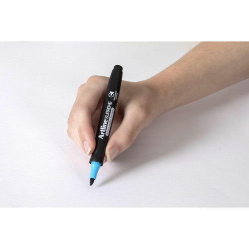 Artline Supreme Glow Marker 1.0mm Bullet Nib Blue