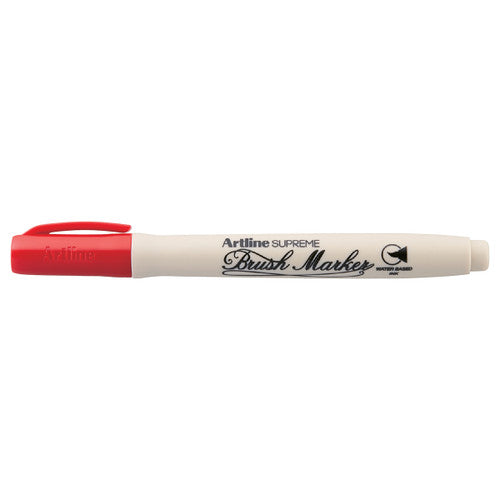 Artline Supreme Brush Marker Red Box of 12
