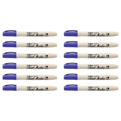 Artline Supreme Brush Marker Purple Box of 12