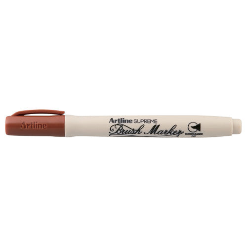 Artline Supreme Brush Marker Brown Box of 12