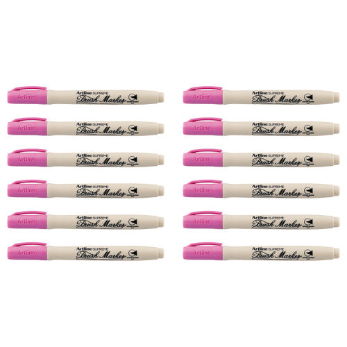 Artline Supreme Brush Marker Pink Box of 12