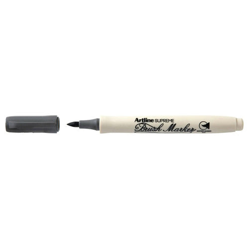 Artline Supreme Brush Marker Grey Box of 12