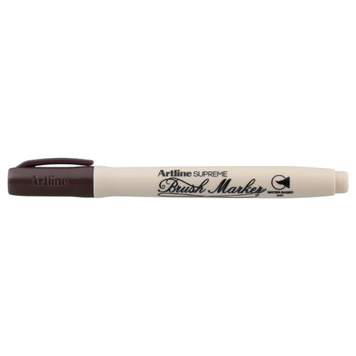 Artline Supreme Brush Marker Dark Brown Box of 12