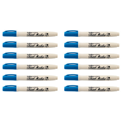 Artline Supreme Brush Marker Royal Blue Box of 12