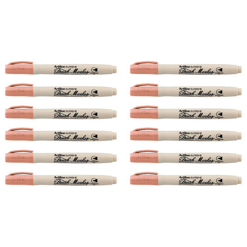 Artline Supreme Brush Marker Apricot Box of 12
