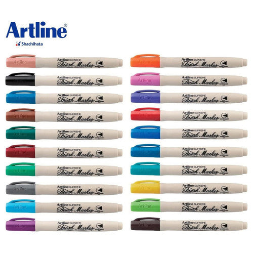 Artline Supreme Brush Marker Sky Blue Box of 12