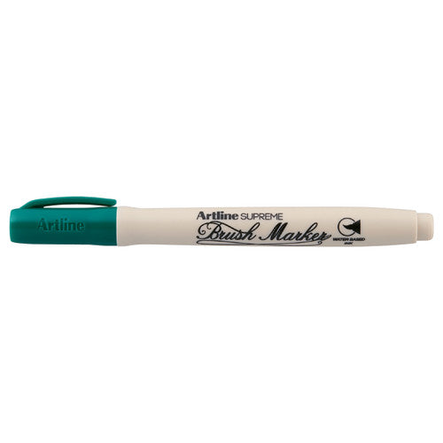 Artline Supreme Brush Marker Dark Green Box of 12