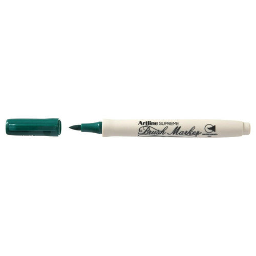 Artline Supreme Brush Marker Dark Green Box of 12