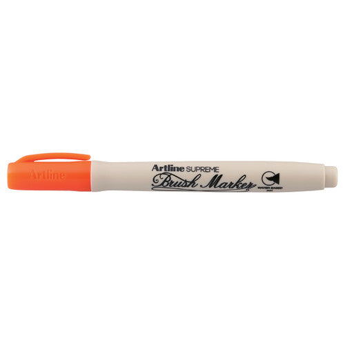 Artline Supreme Brush Marker Orange Box of 12
