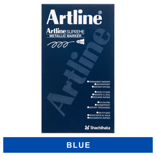 Artline Supreme Metallic Marker Blue Box of 12