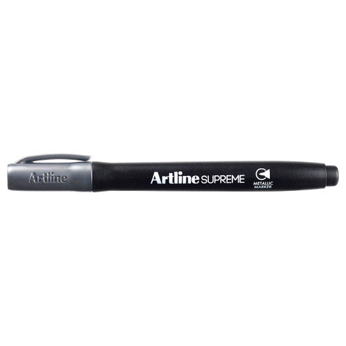 Artline Supreme Metallic Marker Silver Box of 12