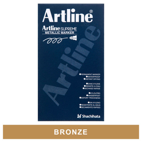 Artline Supreme Metallic Marker Bronze Box of 12