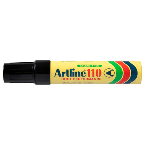 Artline 110 Permanent Marker 4mm Bullet Nib Black Box 6
