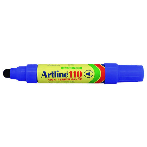 Artline 110 Permanent Marker 4mm Bullet Nib Blue Box of 6