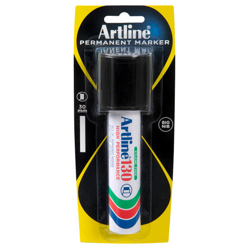 Artline 130 Permanent Marker Black Hangsell Single