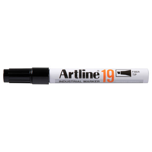 Artline 19 Industrial Permanent Marker 5mm Chisel Nib Black Box 12