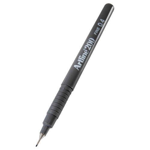 Artline 200 Fineliner Pen 0.4mm Grey Box of 12