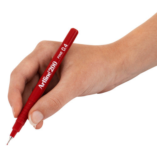 Artline 200 Fineliner Pen 0.4mm Magenta Box of 12