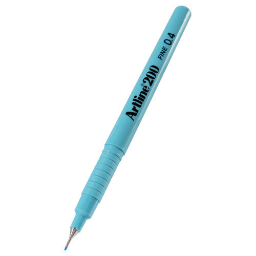 Artline 200 Fineliner Pen 0.4mm Light Blue Box of 12