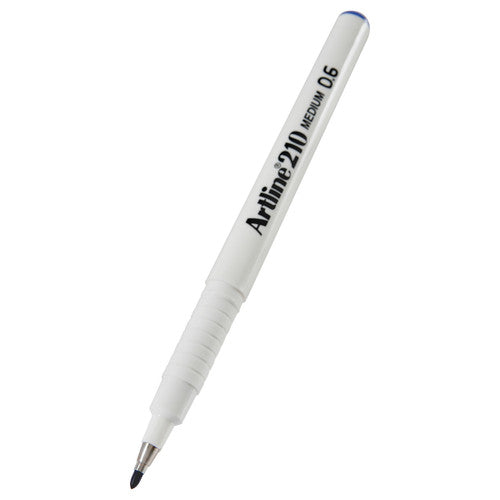 Artline 210 Fineliner Pen Medium 0.6mm Blue Box of 12