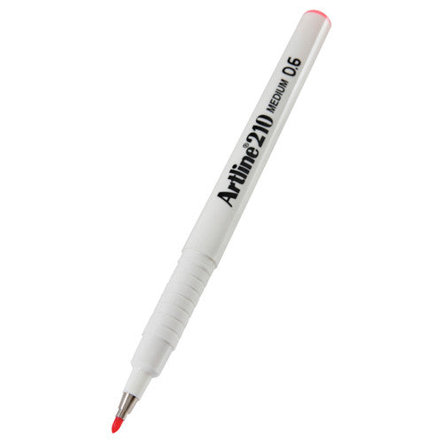 Artline 210 Fineliner Pen 0.6mm Pink Box of 12