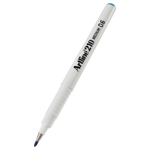 Artline 210 Fineliner Pen 0.6mm Sky Blue Box of 12