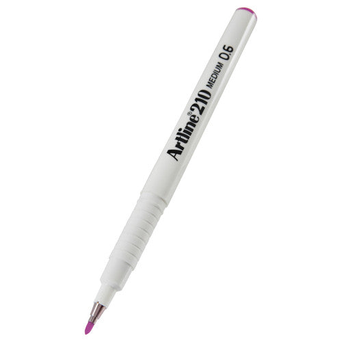Artline 210 Fineliner Pen 0.6mm Magenta Box of 12