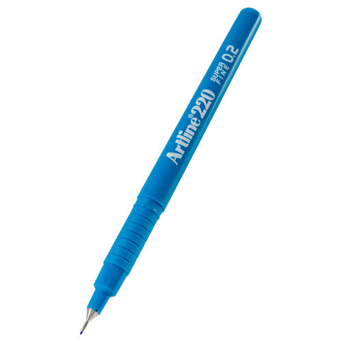 Artline 220 Fineliner Pen 0.2mm Sky Blue Box of 12