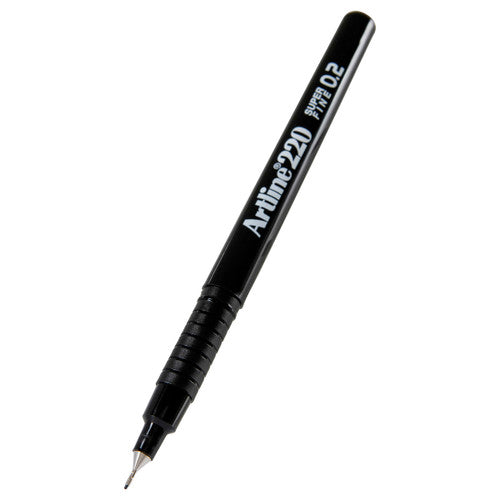 Artline 220 Fineliner Pen 0.2mm Black Hangsell Pack of 1